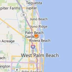 Palm Beach Academy of Health & Beauty Location Map - City View