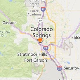 Paul Mitchell the School Colorado Springs Location Map - City View