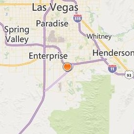 Paul Mitchell the School Las Vegas Location Map - City View