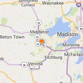 Paul Mitchell the School Madison Location Map - City View