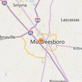 Paul Mitchell the School Nashville Location Map - City View