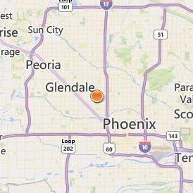 Paul Mitchell the School Phoenix Location Map - City View