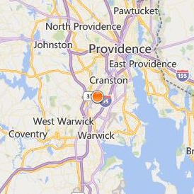 Paul Mitchell the School Rhode Island Location Map - City View