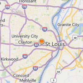 Paul Mitchell the School St Louis Location Map - City View
