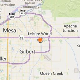 Pima Medical Institute East Valley Location Map - City View