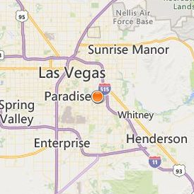 Pima Medical Institute Las Vegas Location Map - City View