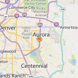 Pima Medical Institute Aurora Location Map - City View