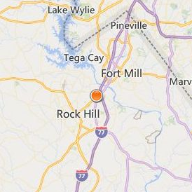 Kenneth Shuler School of Cosmetology Rock Hill Location Map - City View