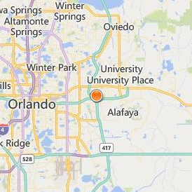Polytechnic University of Puerto Rico Orlando Location Map - City View