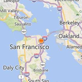 Presidio Graduate School Location Map - City View