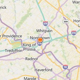Professional Academy of Cosmetology Location Map - City View