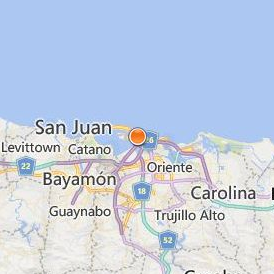 Puerto Rico Conservatory of Music Location Map - City View