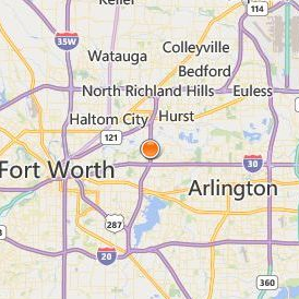 Remington College Fort Worth Location Map - City View
