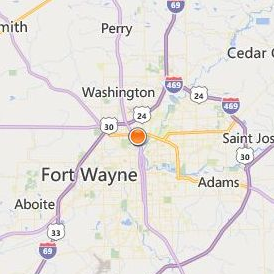 Ross Medical Education Center Fort Wayne Location Map - City View