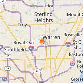 Ross Medical Education Center Madison Heights Location Map - City View