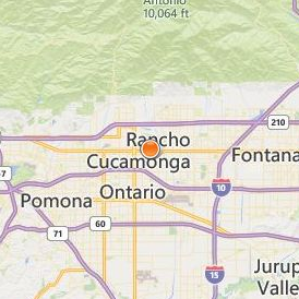 Salon Success Academy Upland Location Map - City View