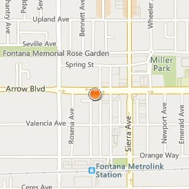 Salon Success Academy Fontana Location Map - Street View