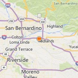 Salon Success Academy Redlands Location Map - City View