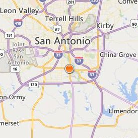 University of Cosmetology Arts & Sciences San Antonio Jamar Location Map - City View