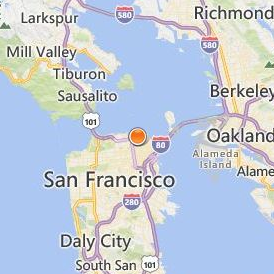 San Francisco Art Institute Location Map - City View