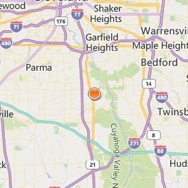 Cuyahoga Valley Career Center Location Map - City View