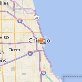 School of the Art Institute of Chicago Location Map - City View