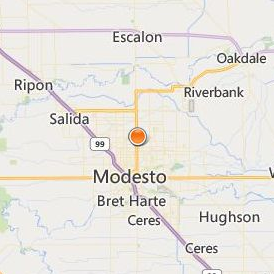 Paul Mitchell the School Modesto Location Map - City View
