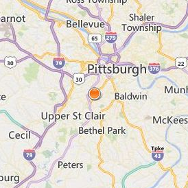 South Hills Beauty Academy Location Map - City View