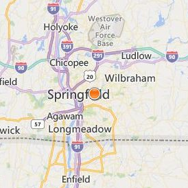 Springfield College School of Professional and Continuing Studies Location Map - City View