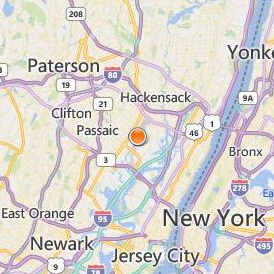 Teterboro School of Aeronautics Location Map - City View