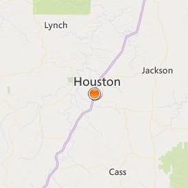 Texas County Technical College Location Map - City View