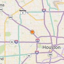 The College of Health Care Professions Northwest Location Map - City View