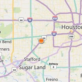 The College of Health Care Professions Southwest Houston Location Map - City View