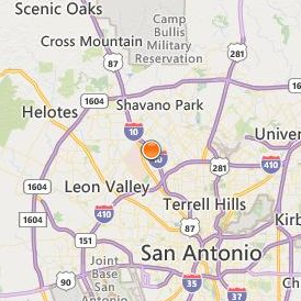 The Art Institute of San Antonio Location Map - City View
