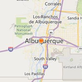 Aveda Institute New Mexico Location Map - City View
