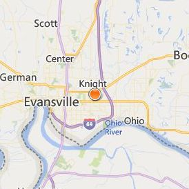 The Salon Professional Academy Evansville Location Map - City View