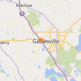 Summit Salon Academy Gainesville Location Map - City View