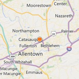 Triangle Tech Bethlehem Location Map - City View