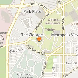 Trinity Washington University Location Map - Street View