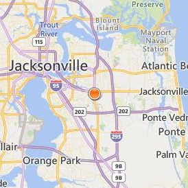 Tulsa Welding School Jacksonville Location Map - City View
