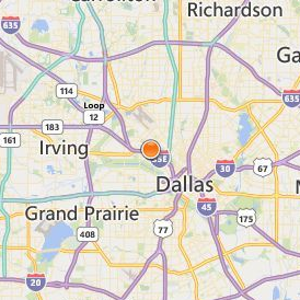 University of Texas Southwestern Medical Center Location Map - City View