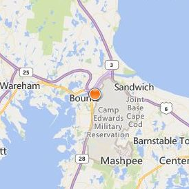 Upper Cape Cod Regional Technical School Location Map - City View