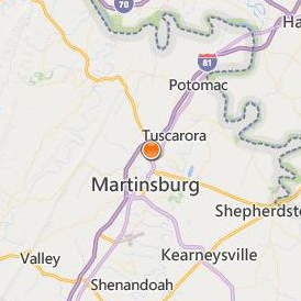Valley College Martinsburg Location Map - City View