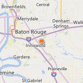 Vanguard College of Cosmetology Baton Rouge Location Map - City View