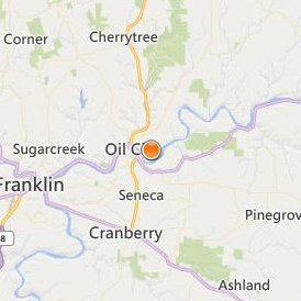 Venango County Area Vocational Technical School Location Map - City View