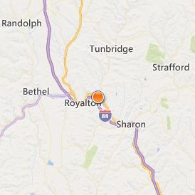 Vermont Law School Location Map - City View