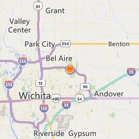 Paul Mitchell the School Wichita Location Map - City View