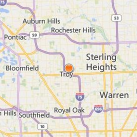 Walsh College of Accountancy and Business Administration Location Map - City View