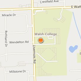 Walsh College of Accountancy and Business Administration Location Map - Street View