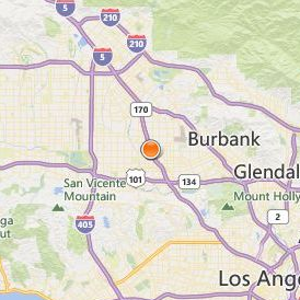 West Coast University Los Angeles Location Map - City View